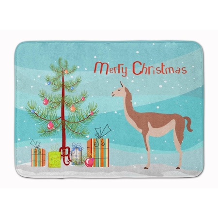 Carolines Treasures Guanaco Christmas Machine Washable Memory Foam Mat BB9288RUG